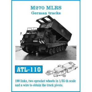 Friulmodel set di cingoli in metallo da assemblare maglia a maglia scala 1/35 per M270 MLRS Germans tracks for Ultimissimo Modello