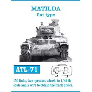 Ultima Occasione Friulmodel set di cingoli in metallo da assemblare maglia a maglia scala 1/35 per MATILDA flat type