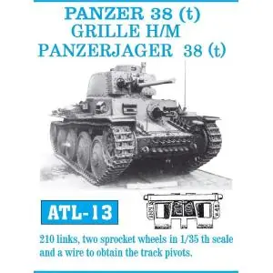 Spedito Oggi Friulmodel set di cingoli in metallo da assemblare maglia a maglia scala 1/35 per PANZER 38 (t) / GRILLE-MARDER III. / GRILLE H/M PANZERJAGER 38(t)