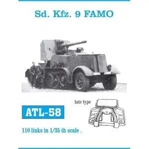 Esclusivo Friulmodel set di cingoli in metallo da assemblare maglia a maglia scala 1/35 per Sd. Kfz. 9 FAMO