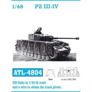 Friulmodel set di cingoli in metallo da assemblare maglia a maglia scala 1/48 per PZ III – IV Occasione