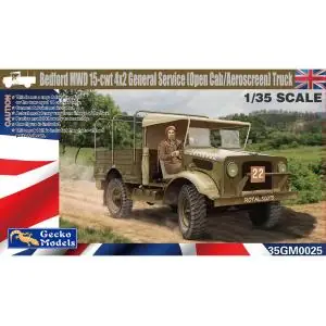 GECKO 1/35; Bedford MWD 15-cwt 4x2 GS Truck (Open Cab/Aeroscreen) Occasione Imperdibile