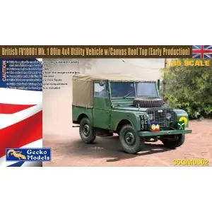 Acquista Ora GECKO 1/35; British FV18001 Mk. 1 80in 4x4 Utility Vehicle w-Canvas Roof Top (Early Production)