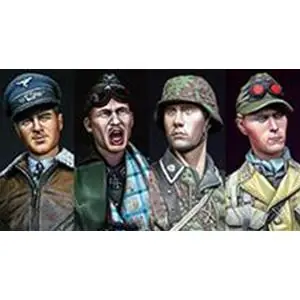 Alpine Miniatures 1/16; German Head Set 5 Must-Have