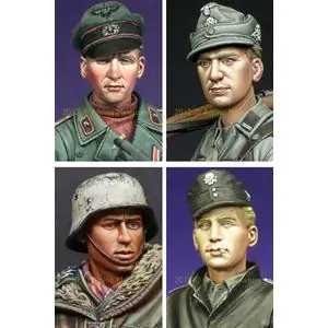 Alpine Miniatures 1/16; German Heads Set 2 A Buon Prezzo