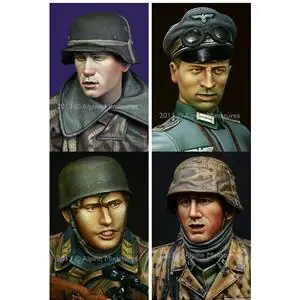 Alpine Miniatures 1/16; German Heads Set 4 Prezzo Scontato