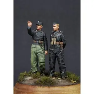 A Buon Prezzo Alpine Miniatures 1/35; German Heer Panzer Crew Set (2 Figures)