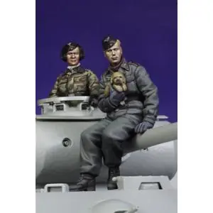 Saldi Alpine Miniatures 1/35; German Panzer Crew Set (2 Figures)