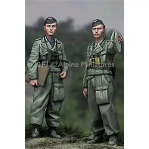 Occasione Imperdibile Alpine Miniatures 1/35; Otto Carius & NCO - Set 2 figures