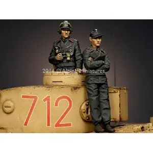 Prezzo Di Fabbrica Alpine Miniatures 1/35; Panzer Commander - Set 2 figures