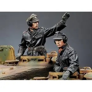A Buon Prezzo Alpine Miniatures 1/35; SS Panzer Commander - Set 2 figures