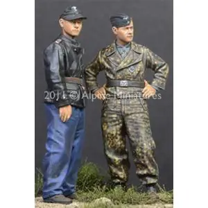 Alpine Miniatures 1/35; Tiger Aces in Normandy - 2 figures Offerta Lampo