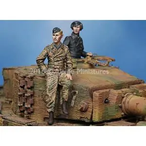 Offerta Speciale Alpine Miniatures 1/35; WSS Tiger Crew - Set 2 figures