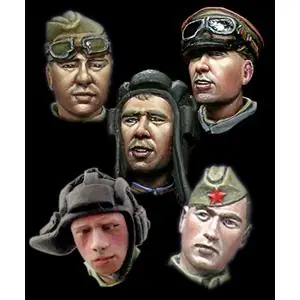 Alpine Miniatures 1/35; WW2 Russian Heads 1 Direttamente Dal Produttore