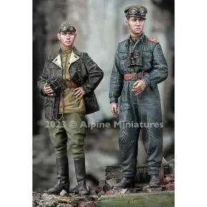 A Buon Prezzo Alpine Miniatures 1/35; WW2 Soviet Tank Officer Set (2 figures)