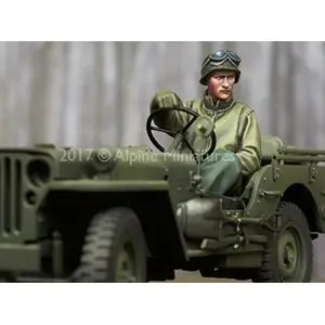 Professionale Alpine Miniatures 1/35; WW2 US Jeep Driver