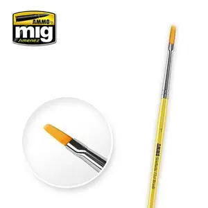 Esclusivo AMMO OF MIG 1 SYNTHETIC FLAT BRUSH