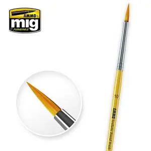 Spedito Oggi AMMO OF MIG 10 SYNTHETIC ROUND BRUSH