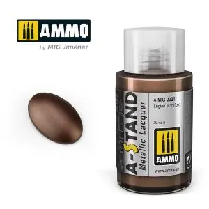 Vendita Finale AMMO of MIG A-STAND Engine Manifold - 30ml Enamel Paint for airbrush