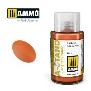 AMMO of MIG A-STAND Red Oxide Primer - 30ml Enamel Paint for airbrush Offerta Lampo
