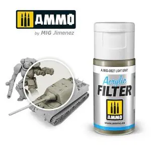 Novità AMMO of MIG ACRYLIC FILTER Light Gray - Acrylic Filter 15mL