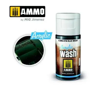 Promozione AMMO OF MIG ACRYLIC WASH Blue Wash 15mL