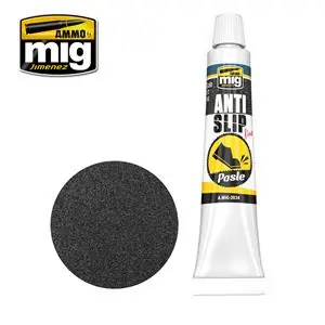AMMO OF MIG ANTI-SLIP PASTE - BLACK COLOR FOR 1/72 & 1/48 Ultime Pezzi