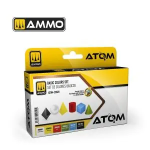 AMMO of MIG ATOM Basic Colors Set (6 colors per set) Soddisfatti O Rimborsati