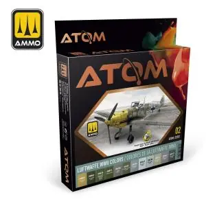 AMMO of MIG Atom Paint Sets (12 Paints Per Set) Luftwaffe WWII Colors Compra Oggi Stesso