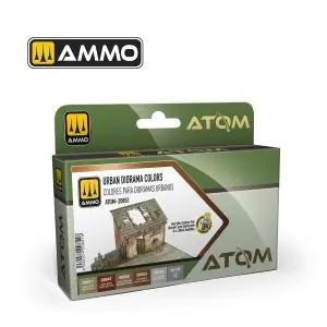 Vendita Finale AMMO of MIG ATOM Urban Diorama Colors set (6 colors)