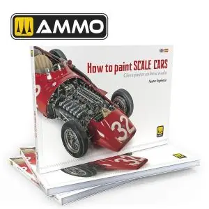 AMMO OF MIG How to Paint Scale Cars - Hardcover, 156 pages featuring high-quality, full-colour step-by-step photos, bilingual English and Spanish. Bestseller