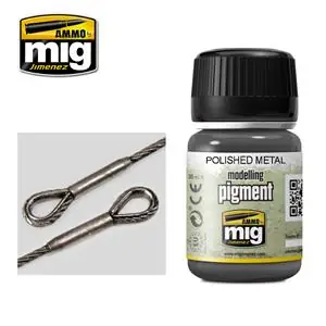 AMMO OF MIG POLISHED METAL (PIGMENT) Quantità Limitata