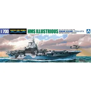 AOSHIMA 1 700 Br. Aircr. Carrier HMS ILLUSTRIOUS (Waterline 718) Prezzo Di Fabbrica