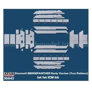 Reso Gratuito ATAK 1 35; Zimmerit for Bergepanther früh - ICM