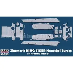 ATAK 1 35; Zimmerit for King Tiger Henschel Turret - Meng Must-Have