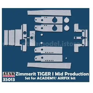 Prezzo Di Fabbrica ATAK 1 35; Zimmerit for Tiger I mid Prod. - Academy / Airfix