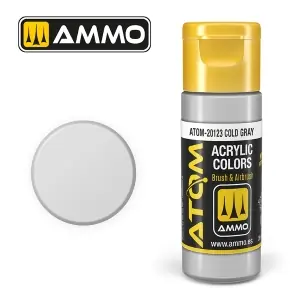 ATOM by Ammo of Mig COLOR Cold Gray; acrylic paint 20ml Professionale