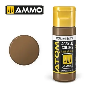 A Buon Prezzo ATOM by Ammo of Mig COLOR Earth; acrylic paint 20ml