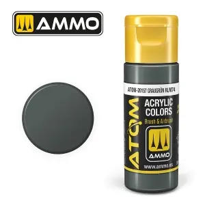 A Buon Prezzo ATOM by Ammo of Mig COLOR Graugrün RLM74; acrylic paint 20ml