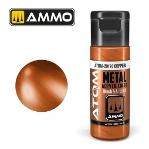 Miglior Prezzo ATOM by Ammo of Mig METALLIC Copper; acrylic paint 20ml