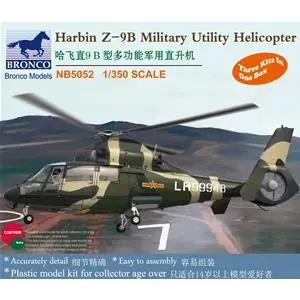 Bronco Models 1/350; Harbin Z-9B Military Utility Helicopter (3 kits in one box) Prezzo Conveniente