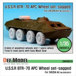 DEF.MODEL BTR-70 APC Sagged Wheel set (for Zvezda 1/35) Offerta Speciale