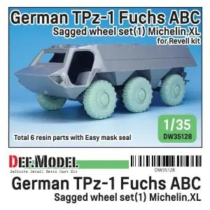 Ordina Subito DEF.MODEL German TPz-1 Fuchs ABC Sagged wheel set (1) mich.XL( for Revell 1/35)