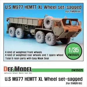 Prezzo Conveniente DEF.MODEL M977 HEMTT "XL" Sagged Wheel set (for Italeri 1/35)