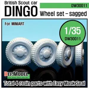 A Buon Prezzo DEF.MODEL U.K. Dingo Wheel set (for Miniart 1/35)