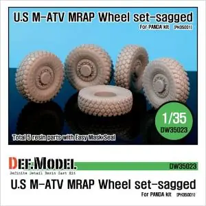 Vendita Finale DEF.MODEL U.S M-ATV Sagged wheel set (for Panda 1/35)