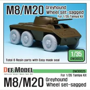 DEF.MODEL U.S. M8/M20 Greyhound Sagged Wheel set (for Tamiya 1/35) Miglior Prezzo