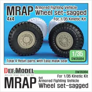 Prezzo Ridotto DEF.MODEL US MRAP M-pro Sagged wheel set (for Kinetic 1/35)