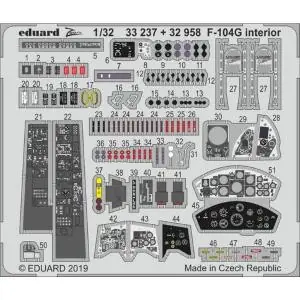 EDUARD 1/32; P-40N early interior S.A. (for kit HASEGAWA) - photoetched set Popolare