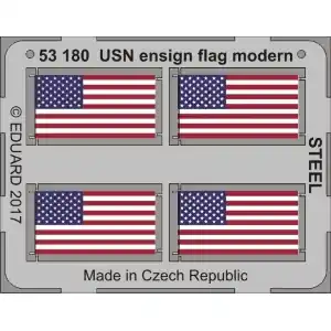 Pagamento Sicuro EDUARD 1/350; USN ensign flag modern STEEL - photoetched set